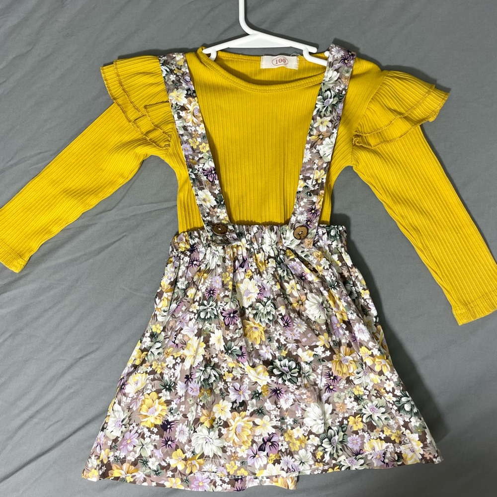 Long sleeves with dress tutu set for toddler - Picture 2 of 8